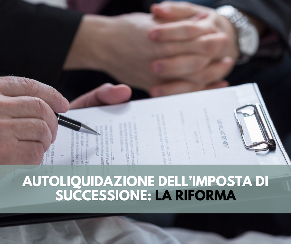 Autoliquidazione dell’imposta di successione